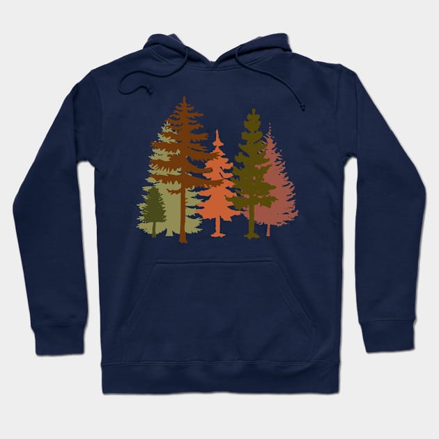 Trees silhouette Hoodie by PallKris